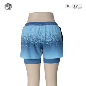 Short femme 2025 vente chaude 2 en 1 MMA court pour femme course et Jogging Gym entraînement confortable et respirant court - Product Image 4