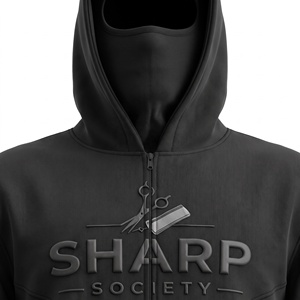 Balaclavas unisexes pour hommes et femmes, à capuche zippée, brodées, en molleton 100 % coton, légères, coupe oversize, style streetwear - Product Image 2