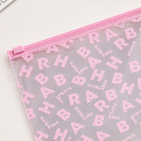 Pochette zippée en PVC givré avec logo personnalisé, petite taille, emballage cosmétique en PVC, sac de maquillage, fournisseur en gros