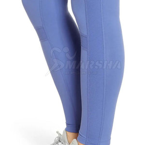 New Breathable Seamed Knitted Women's High Waisted Lightweight Quick Dry Customizable Fitness <b>Leggings</b> - Product Image 5
