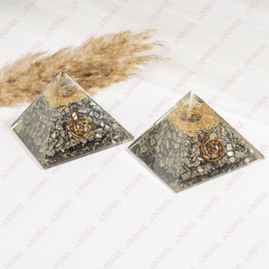Venta al por Mayor de Pirámides de Orgón y Pirita, Piedras Preciosas Semipreciosas para Meditación y Decoración - Product Image 1