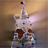 Outdoor LED-Skulptur Kegelbaum Weihnachtsbeleuchtung Motiv für Kommerzielle Festival Winterwunder Lichtshow