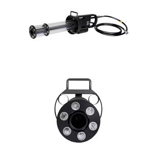 Новая модель RGB Jet Cannon Gatling Gun CO2 Cryo Machine с вращающимся LED-светом, дальность распыления 8-10 м, мощность 100 Вт для ночных клубов, эффект сухого льда - Product Image 6