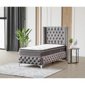 Athome Luxurious Modern Pasha Grey Upholstered Queen Size <b>Single</b> <b>Bed</b> Quilted Design <b>Storage</b> Base Bedroom Children's Apartment - Product Image 2