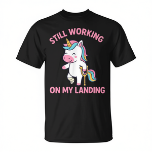 Camiseta de unicornio adorable para soporte de lesiones en la pierna y recuperación de fracturas - Camiseta promocional cómoda - Product Image 2