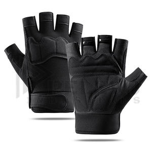 Gants de moto colorés pour l'été, sports de plein air, gants de cyclisme mi-doigts réfléchissants pour hommes, antidérapants et amortissants - Product Image 1