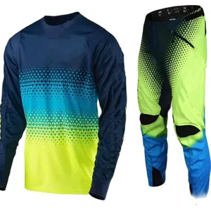 Traje de ropa deportiva de motocross de carreras hecho a medida Equipo de cuero todoterreno impermeable con diseño impreso de características de talla grande - Product Image 6