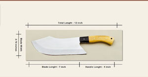 Ensemble de couteaux de chef ergonomiques à manche en os avec 5 lames en acier D2 à tranchants en acier inoxydable comprenant une pochette en cuir - Product Image 6