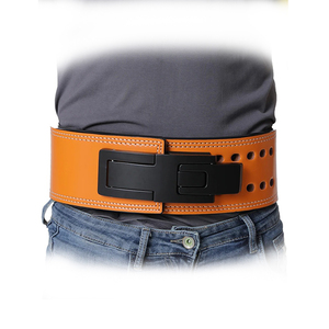 เข็มขัดหนังวัวสำหรับเล่นกีฬาสุดหรูหนา10มม. กว้าง4นิ้วสำหรับโรงยิมยกน้ำหนักและฟิตเนส - Product Image 6