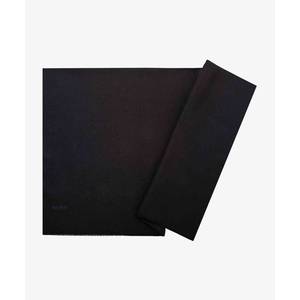 ผ้าพันคอโพลีเอสเตอร์สีดำแบบเรียบทรงสี่เหลี่ยมประดับกลิตเตอร์ - Product Image 1