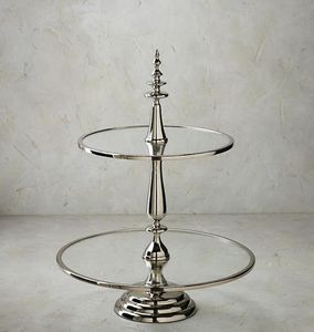 TQC Aluminum <b>Casted</b> 3-Tier <b>Hand</b> Engraved Eco-Friendly Round Cake Stand Dishwasher Safe Reasonable Low Price Commonly Used Hotels - Product Image 6