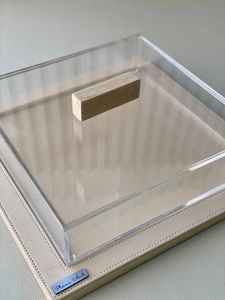 โถลูกกวาดทำจากไม้คริลิคคริสตัลพร้อมรูปพระจันทร์เสี้ยวและเคลือบแลคเกอร์สำหรับของขวัญวันรอมฎอนและอิสลาม - Product Image 2