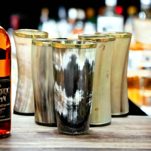 Decantador de cuerno Medieval Vikingo, artesanías naturales duraderas, tallas detalladas, decoraciones históricas para beber para celebraciones de Cosplay - Product Image 1