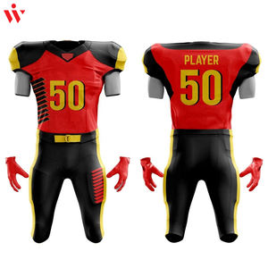 2023 uniforme de fútbol americano de alta calidad OEM ODM ropa deportiva Impresión de logotipo personalizado peso ligero poliéster/conjunto de algodón de talla grande - Product Image 4