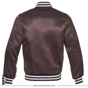 Veste bomber en satin patchwork formelle avec logo personnalisé, service OEM, broderie de haute qualité, vente en gros, impression, baseball pour hommes en plein air - Product Image 3