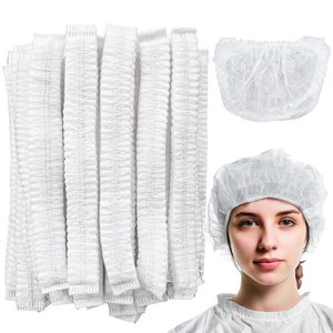 Capuchons bouffants jetables-Filets à cheveux élastiques de 24 pouces Couvre-chefs non tissés - Product Image 1