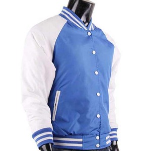 Logotipo personalizado de buena calidad Diseño personalizado Color sólido Hombres Varsity Jacket Pakistan Made Mejor precio Hombres Varsity Jacket - Product Image 3