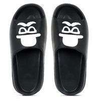 Nouvelle conception, sandales en caoutchouc pour hommes avec embout en acier antidérapant, logo, PVC léger, emballage personnalisé, respirantes