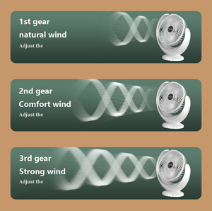 Rechargeable 240 <span class=keywords><strong>degrés</strong></span> vent fort 3 vitesses angle réglable mini ventilateur muet ventilateur de table usb électrique - Product Image 5