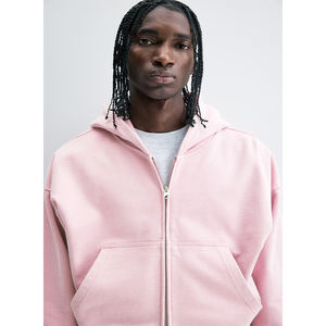 Sudaderas con Capucha de Alta Calidad para Hombre, Sudadera Unisex Extra Grande con Cierre, Sudadera Lisa Gruesa al por Mayor, Sudadera de Forro Polar - Product Image 3