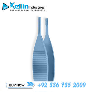 Adson คีมหนีบเนื้อเยื่อสีน้ำตาลไทเทเนียมแบบตรง7x7ด้ามแบนเครื่องมือผ่าตัด sialkot ผู้ผลิต kellinind - Product Image 2