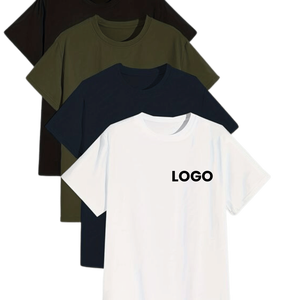 Ensemble de t-shirts à manches courtes de haute qualité Impression culturelle solide et multicolore confortable Logo à motif personnalisé - Product Image 1