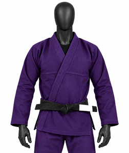 ชุดยิวยิตสูสีม่วงแบรนด์ดังระดับมืออาชีพ ชุดกิโมโน BJJ ชุดยิวยิตสูแบบสั่งทำสำหรับผู้ชาย ชุดยิวยิตสูบราซิล ผ้าฝ้าย 100% - Product Image 5