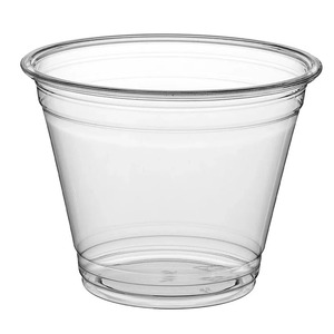 Biocean 9 Oz. Gobelet jetable en plastique transparent PET biodégradable sans BPA, personnalisable pour le camping - 1000/boîte - Product Image 4