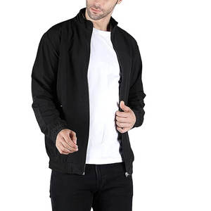 Chaqueta de gimnasio de alta calidad para hombres Algodón Poliéster Gimnasio Logotipo personalizado Chaqueta de hombre para venta en línea - Product Image 1