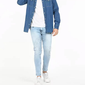 Vente en gros de pantalons jeans décontractés pour hommes à quantité minimale de commande basse sur mesure de haute qualité 100% coton à séchage rapide à vendre - Product Image 4