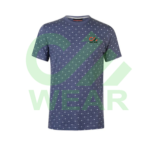 T-shirt formel pour homme en coton 100% écologique, tricoté sur mesure, vente en gros, manches courtes - Product Image 5