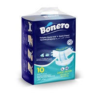 Pañales Desechables para Adultos BONERO, Paquete de 30 Unidades, Talla Grande, Algodón, Prevención de Fugas 3D, Superficie Seca, Certificación ISO, Turquía