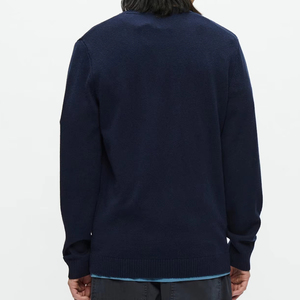 Pull en maille classique à col rond, coupe moderne essentielle pour homme, coupe décontractée exclusive, confortable pour l'hiver, pull pour homme - Product Image 2