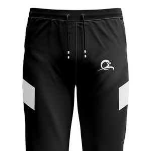 <b>Mens</b> Modern <b>Elastic</b> Waist Casual <b>Trousers</b> Stylish Straight Fit Breathable Polyester Pants with Logo - Product Image 5