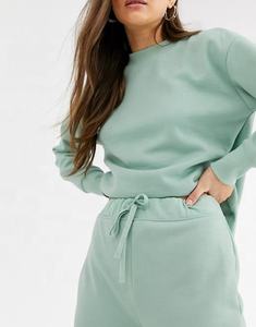 Custom <b>Women's</b> Long Sleeve Fleece Crewneck Sweatsuit Jogger <b>Pant</b> Winter Two Piece Outfits Pocket <b>Lounge</b> Sports Shirt Plus Size - Product Image 5