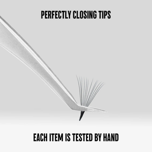 For STL-12 Curved L-Shaped Stainless Steel Tweezers Precision Tip for Professional Eyelash Extensions-Essential Supplies - Product Image 4