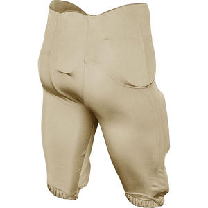 Pantalon de football américain rembourré pour homme, rembourrage de protection intégré, coupe athlétique, toutes saisons, couleur unie, polyester, fermeture à ceinture - Product Image 3