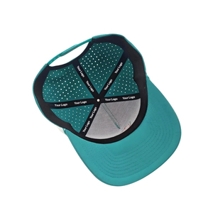 Gorra de Golf Transpirable Ultraligera del Fabricante, Perforada con Láser, de 5 Paneles, con Cinta de Costura Interior Personalizada con Logotipo, Gorra de Dos Tonos con Cordón - Product Image 5