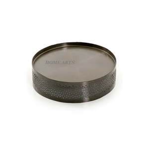 Plato para servir comida de Color negro de acero inoxidable Plato para servir de tamaño personalizado de calidad superior para uso doméstico - Product Image 1