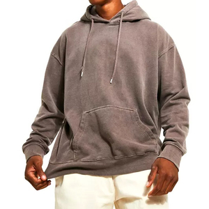 Custom <b>Men</b> Acid Wash Hoodies Heavyweight Customized Logo Printing <b>Men</b> Hoodies High Quality - Product Image 2