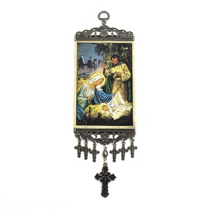 Figura cristiana icónica de 10 cm, decoración de pared, modelo 1098, acento de pared duradero - Product Image 1