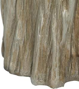 Mesa Auxiliar Decorativa de Aluminio y Fibra de Vidrio, Mesa Auxiliar de 13" x 13" x 19", Plateada - Product Image 2