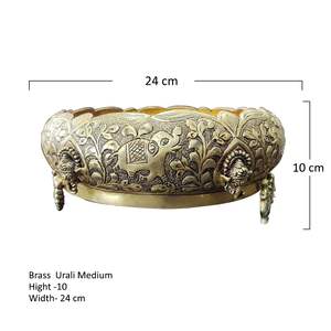 ชามข้าวทรงกลมดีไซน์หรูทันสมัย ทำจากอะลูมิเนียม งานแฮนด์เมด รับสั่งทำ  ลายตอกแบบมีเท็กซ์เจอร์ - Product Image 3