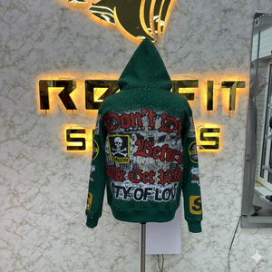 เสื้อฮู้ดซิปผ้าฝ้ายคุณภาพสูง 100% สำหรับฤดูหนาว พิมพ์ลาย ผลิตจากโรงงาน ราคาถูก เสื้อฮู้ดแบบ unisex - Product Image 2