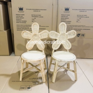 Silla Infantil de Ratán Hecha a Mano para Alquiler, Estilo Boho Premium, Muebles para Eventos Infantiles, Diseño Personalizado, Venta al Por Mayor, OEM Vietnam - Product Image 2