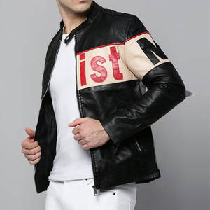 Chaqueta de cuero de motorista para hombre de peso pesado, precio barato, 2025, chaqueta de cuero transpirable de buena calidad para hombre - Product Image 2