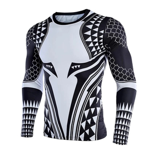 Best Quality Wholesale Rash Guard Customized Long Sleeve Rush Guard Stretch Fitness Quick Dry <b>Swim</b> Wear <b>Men</b> Rash Guard - Product Image 1