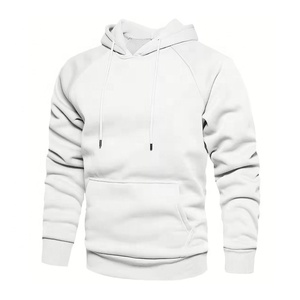 Sweat à capuche pour homme en coton imprimé, coupe classique, avec poches, style streetwear, anti-rétrécissement, hiver - Product Image 3