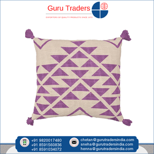 Personalización posible para lavable a máquina 100% algodón de calidad genuino hecho Fundas de cojín de algodón decorativas para compra a granel - Product Image 5