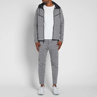 Trajes Deportivos Casuales Ligeros de Forro Polar de Poliéster/Algodón Ecológico Transpirable para Hombre, Tallas Grandes, Venta al por Mayor, Personalizables